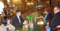 7 March 2013 The Chairman of the Committee on the Diaspora and Serbs in the Region in meeting with the President of the Serbian Cultural Society Prosvjeta from Vienna